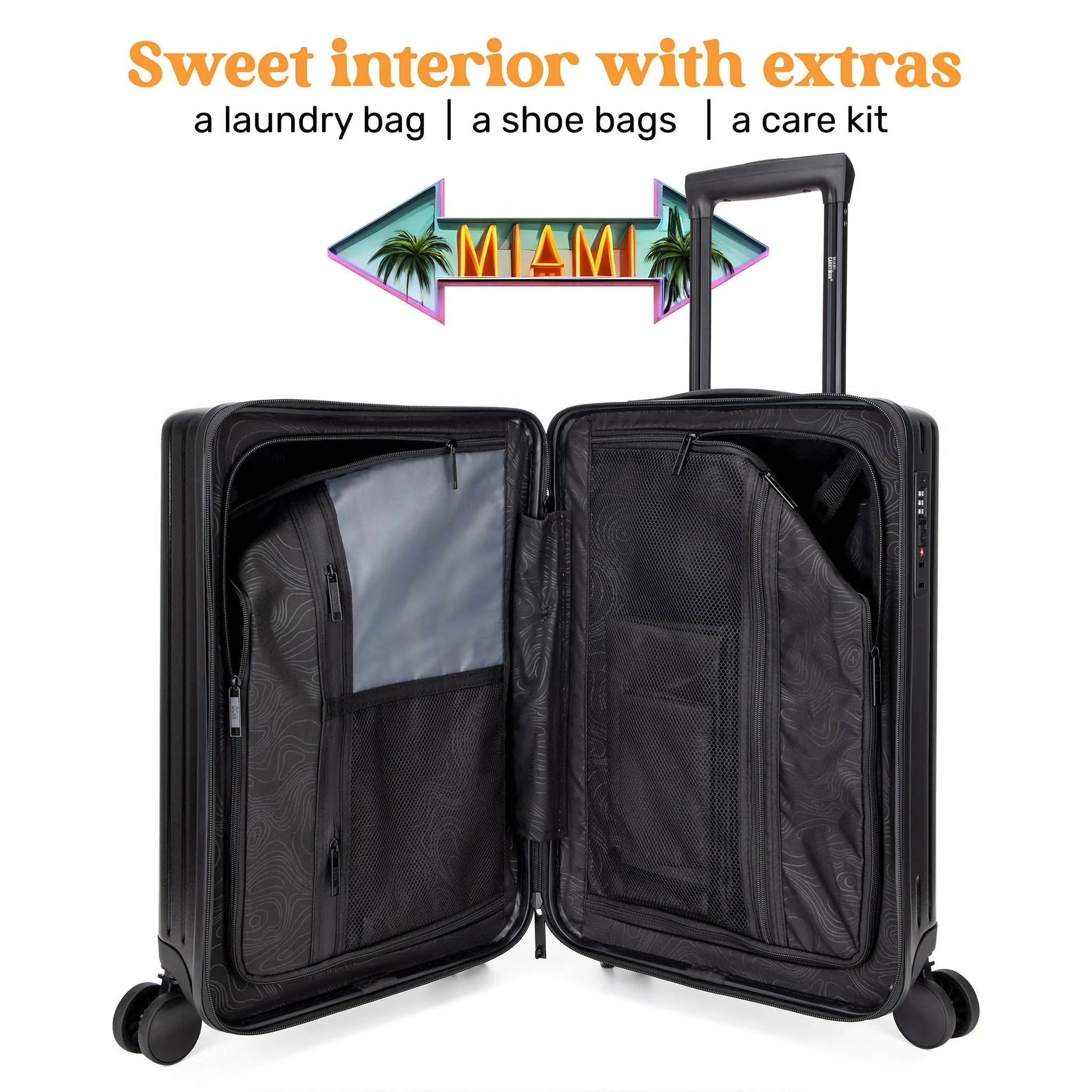 Ocean Polycarbonate Carry-On Suitcase Travellty