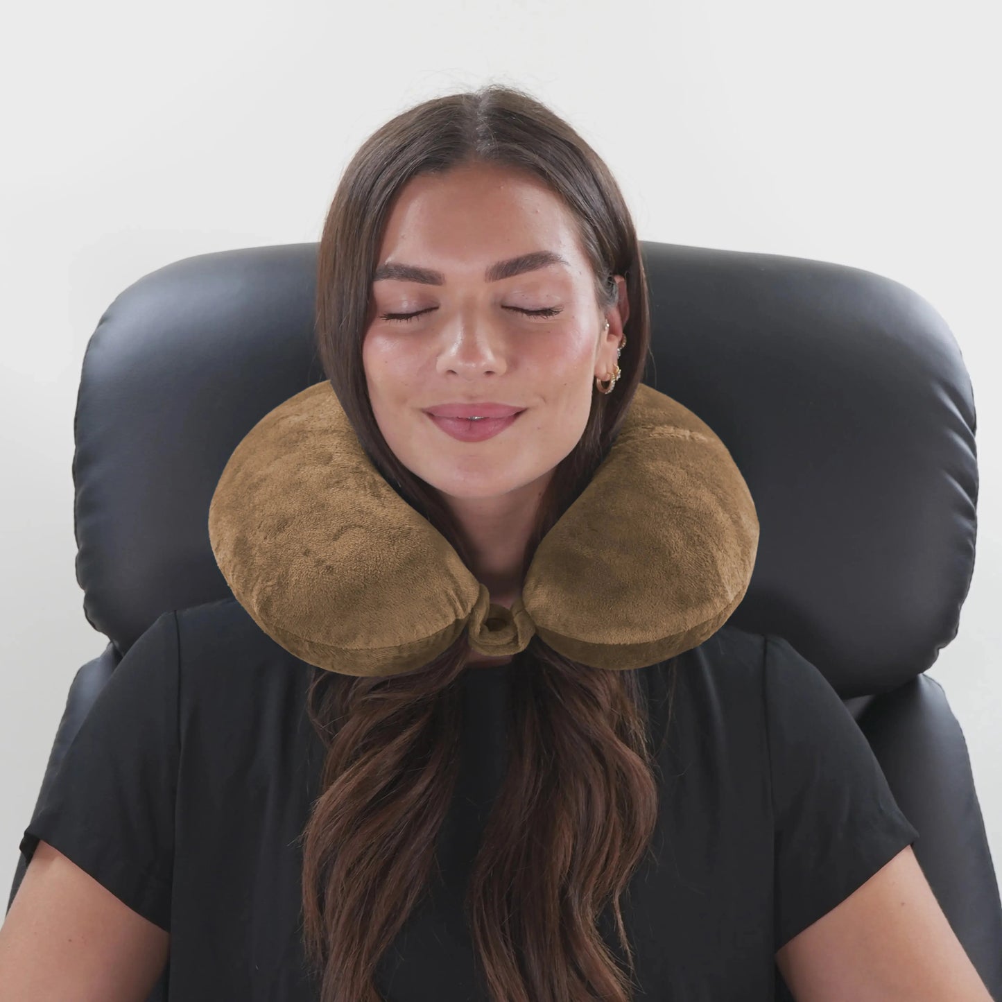 Plush Microbeads Travel Neck Pillow