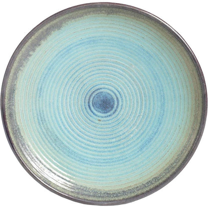 Outdoor Garden Multi-Shade Blue Ceramic Birdbath FastFurnishings