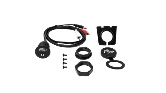 USB & Auxiliary Flush Mount Adapter for Source Units | UTVS-USB/AUX-FLMT Dunes 2 Dezert SXS