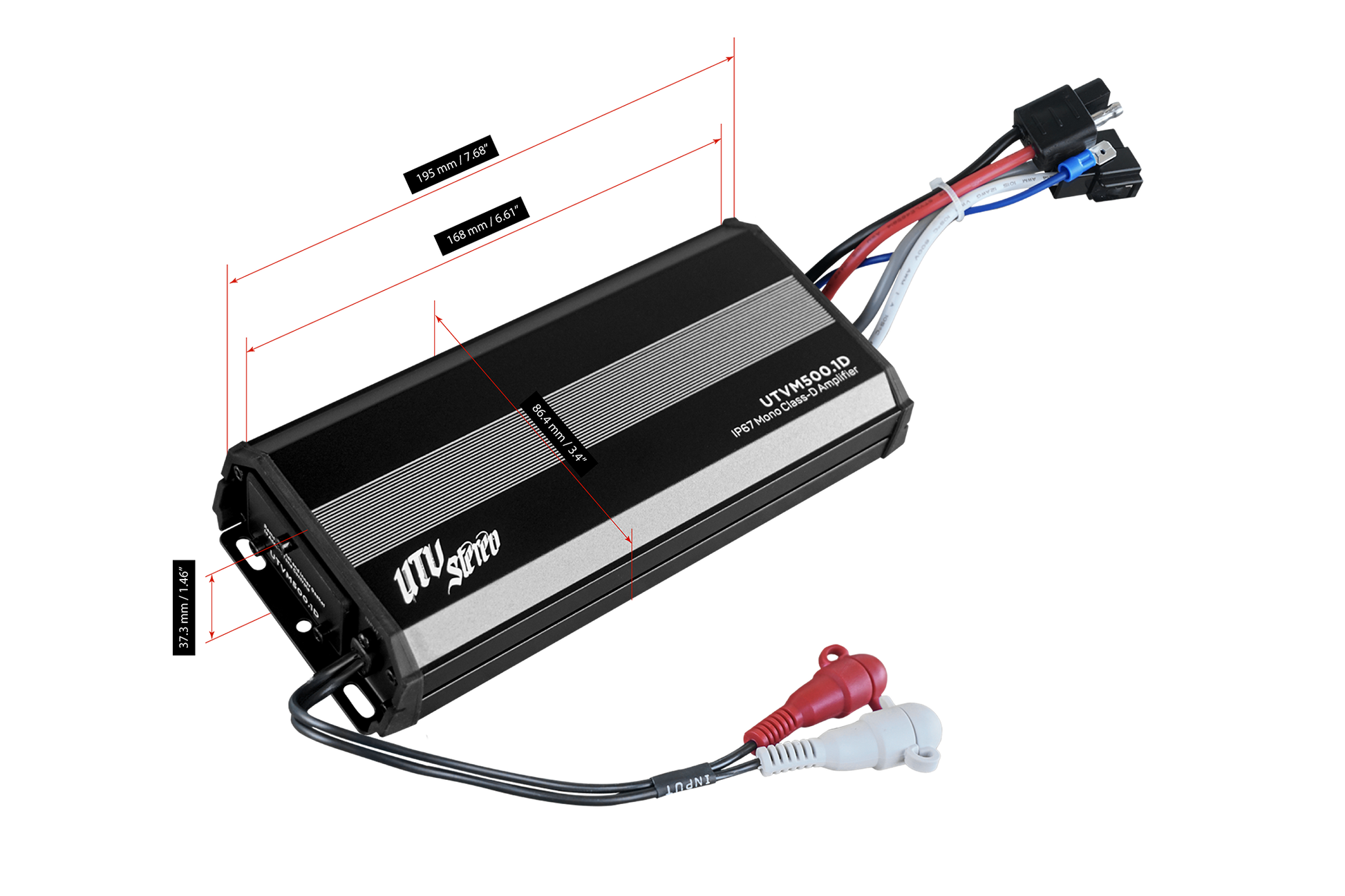 M-Series 500W Mono Amplifier | UTVM-500.1D Dunes 2 Dezert SXS