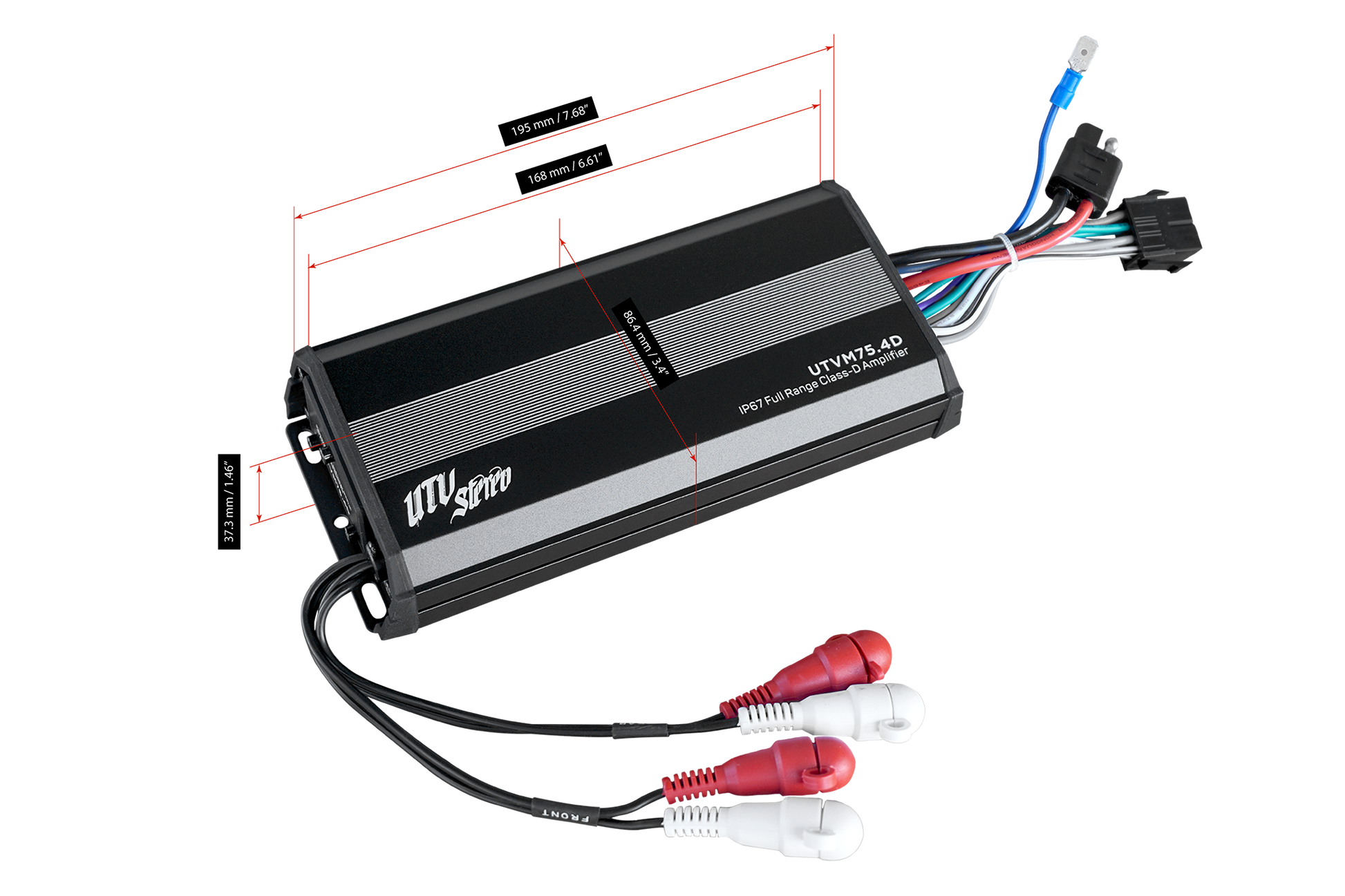 M-Series 600W 4-Channel Amplifier | UTVM-75.4D Dunes 2 Dezert SXS