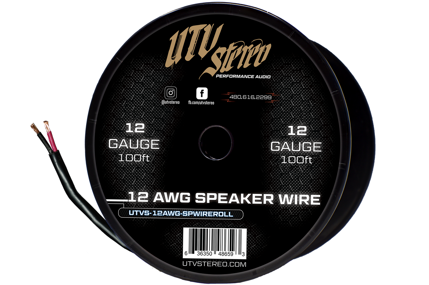 12 AWG Speaker Wire Roll - 100ft | UTVS-12AWG-SPWIRE-ROLL Dunes 2 Dezert SXS