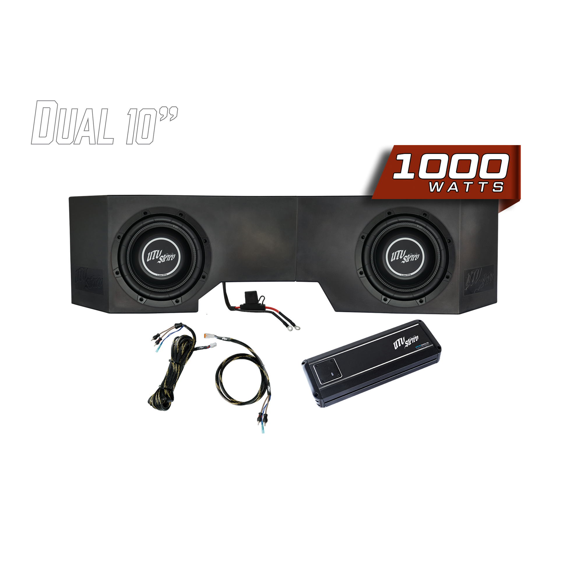 Can-Am® Defender 1000W Dual 10" Subwoofer Kit | UTVS-DEF-SUB-1000-2 Dunes 2 Dezert SXS