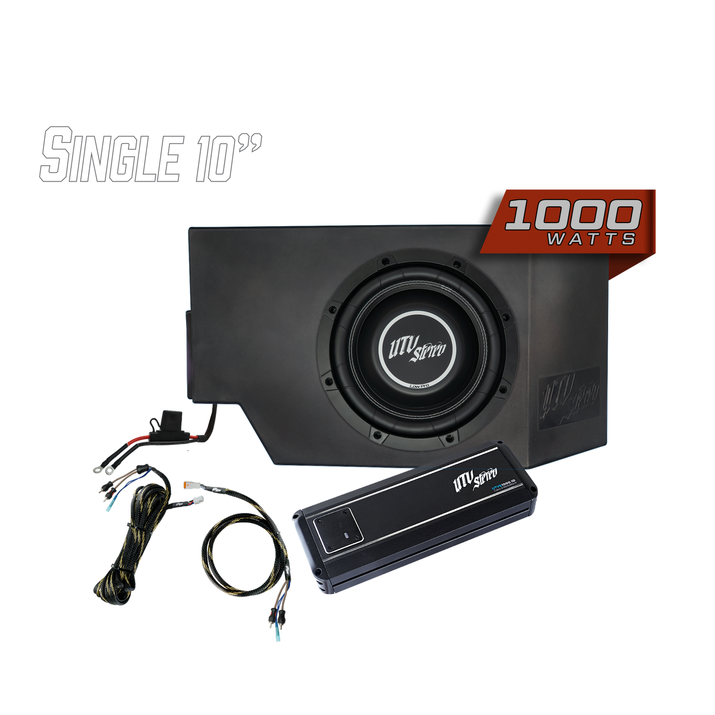 Can-Am® Defender 1000W Single Driver Side 10" Subwoofer Kit | UTVS-DEF-SUB-1000-DRIVER Dunes 2 Dezert SXS
