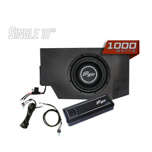 Can-Am® Defender 1000W Single Driver Side 10" Subwoofer Kit | UTVS-DEF-SUB-1000-DRIVER Dunes 2 Dezert SXS