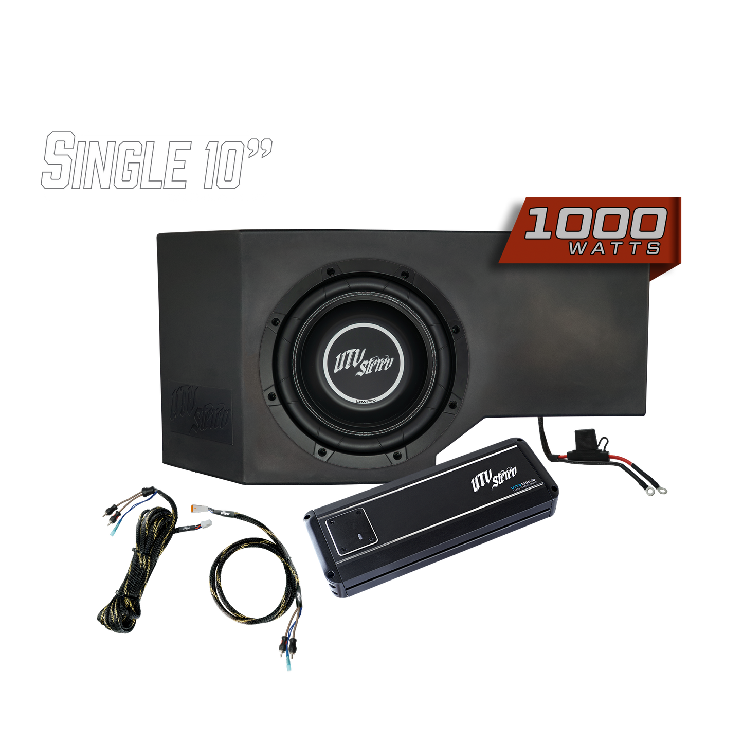Can-Am® Defender 1000W Single Passenger Side 10" Subwoofer Kit | UTVS-DEF-SUB-1000-PASS Dunes 2 Dezert SXS