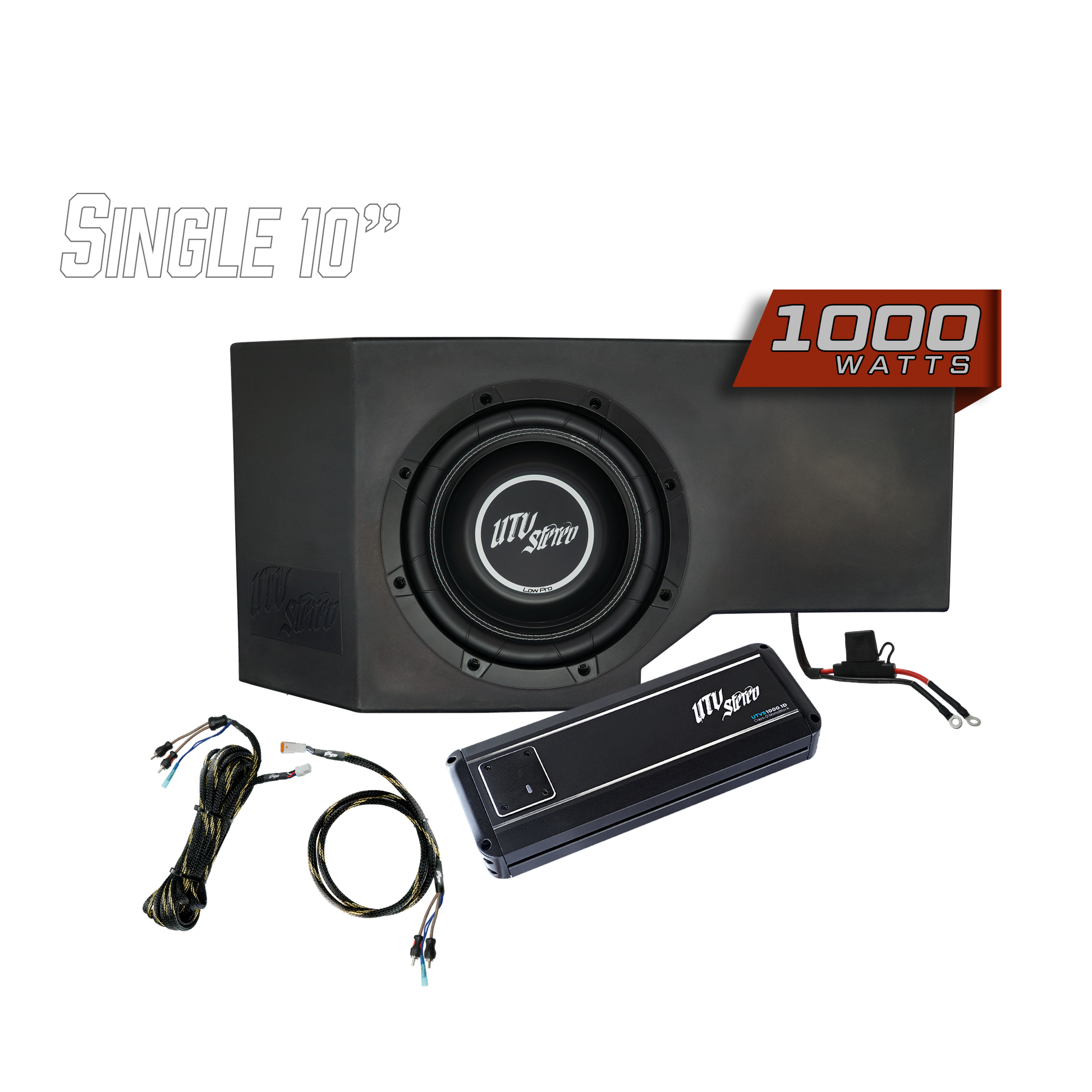 Can-Am® Defender 1000W Single Passenger Side 10" Subwoofer Kit | UTVS-DEF-SUB-1000-PASS Dunes 2 Dezert SXS