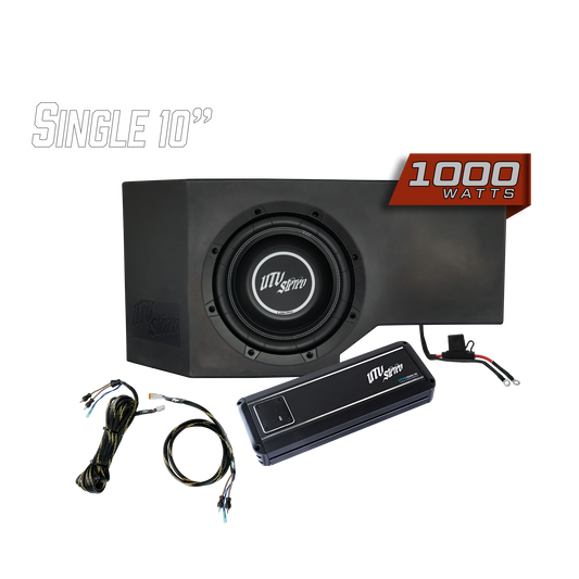 Can-Am® Defender 1000W Single Passenger Side 10" Subwoofer Kit | UTVS-DEF-SUB-1000-PASS Dunes 2 Dezert SXS