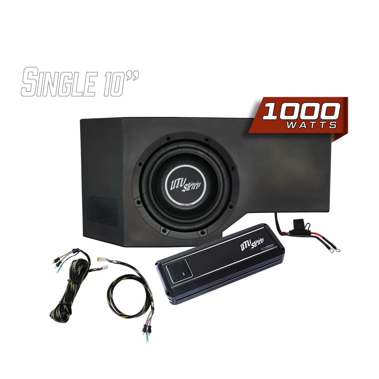 Can-Am® Defender 1000W Single Passenger Side 10" Subwoofer Kit | UTVS-DEF-SUB-1000-PASS Dunes 2 Dezert SXS