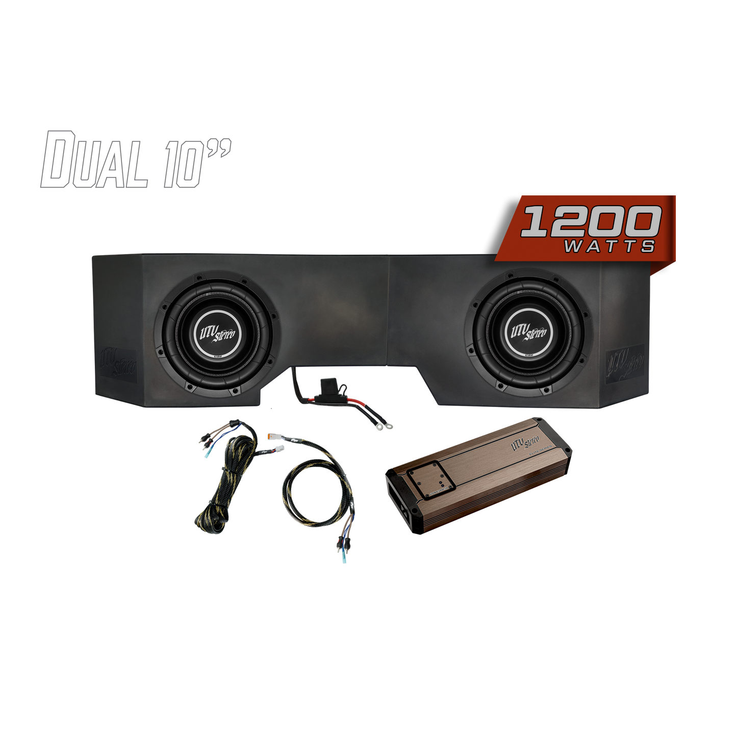Can-Am® Defender 1200W Dual 10" Subwoofer Kit  | UTVS-DEF-SUB-1200-2 Dunes 2 Dezert SXS