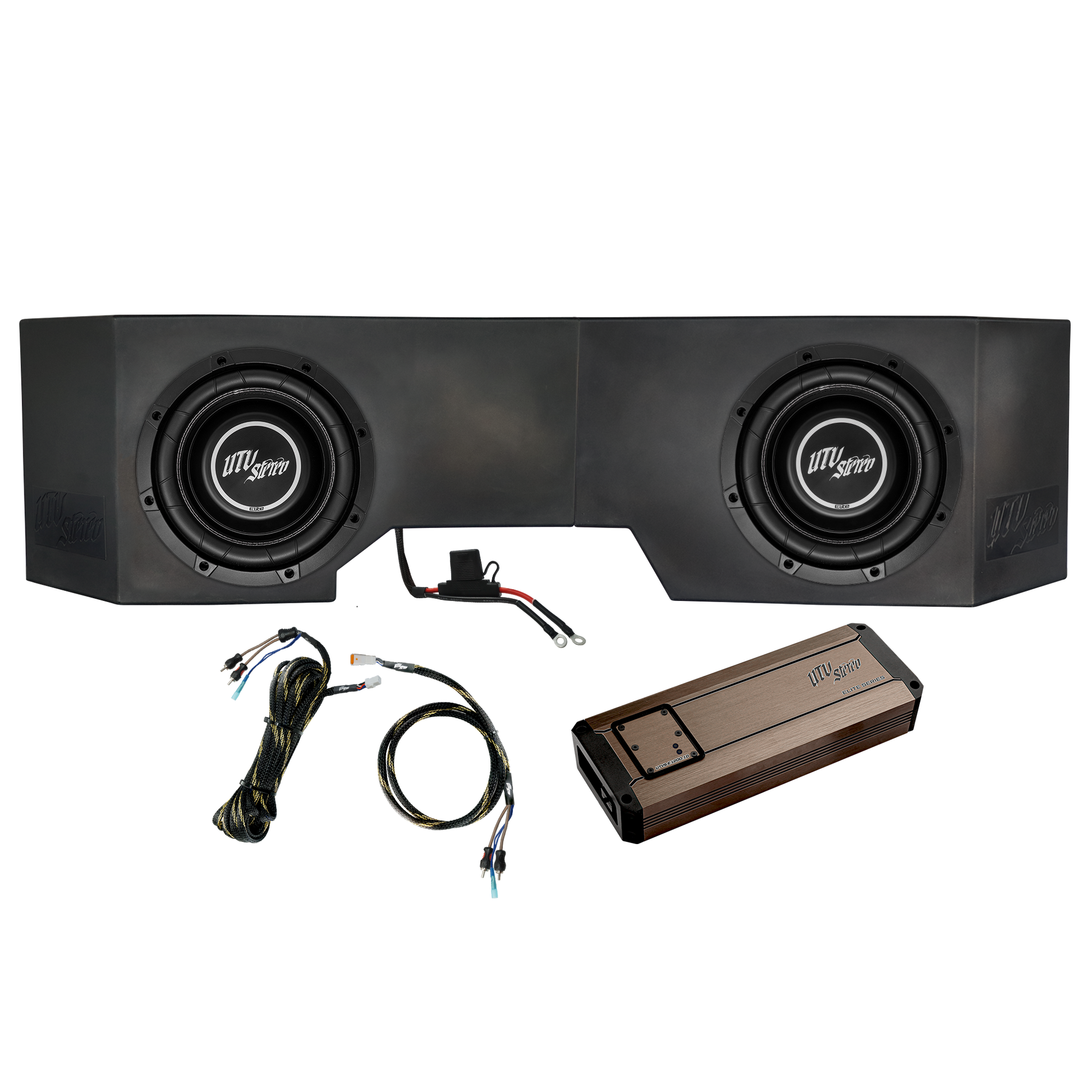 Can-Am® Defender 1200W Dual 10" Subwoofer Kit  | UTVS-DEF-SUB-1200-2 Dunes 2 Dezert SXS