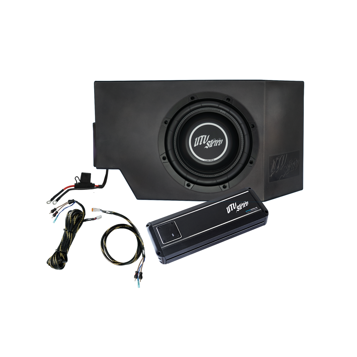Can-Am® Defender 1000W Single Driver Side 10" Subwoofer Kit | UTVS-DEF-SUB-1000-DRIVER Dunes 2 Dezert SXS