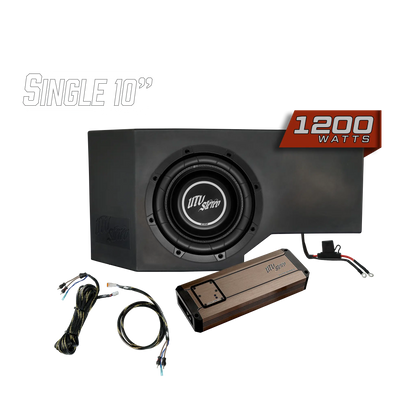 Can-Am® Defender 1200W Single Passenger Side 10" Subwoofer Kit  | UTVS-DEF-SUB-1200-PASS Dunes 2 Dezert SXS