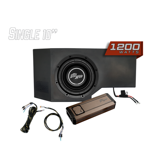 Can-Am® Defender 1200W Single Passenger Side 10" Subwoofer Kit  | UTVS-DEF-SUB-1200-PASS Dunes 2 Dezert SXS
