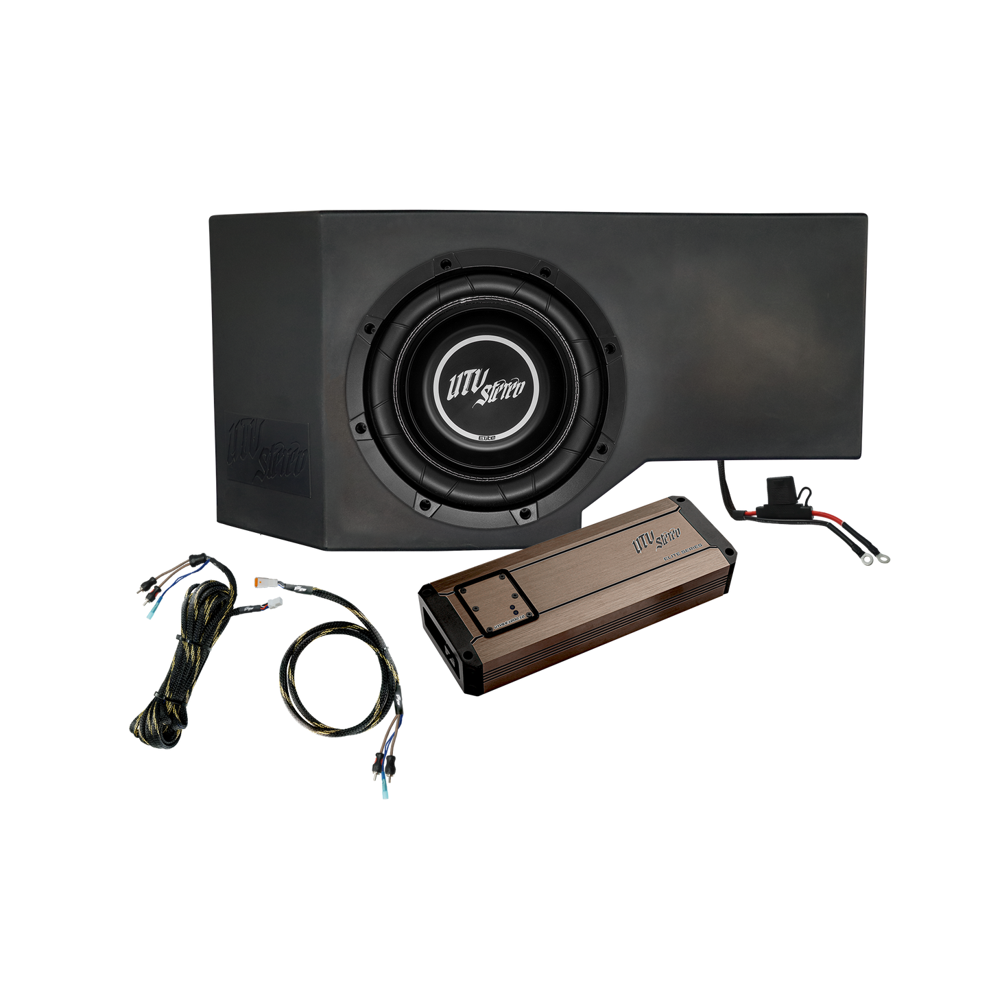 Can-Am® Defender 1200W Single Passenger Side 10" Subwoofer Kit  | UTVS-DEF-SUB-1200-PASS Dunes 2 Dezert SXS