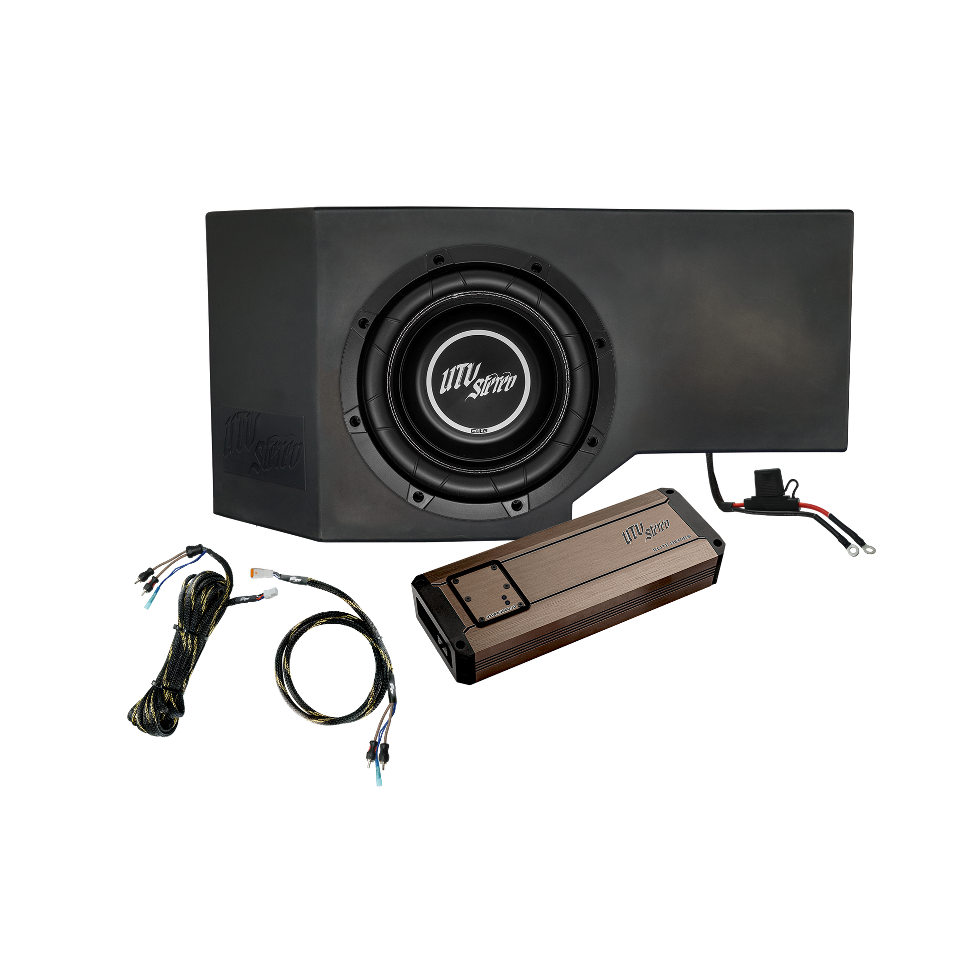 Can-Am® Defender 1200W Single Passenger Side 10" Subwoofer Kit  | UTVS-DEF-SUB-1200-PASS Dunes 2 Dezert SXS