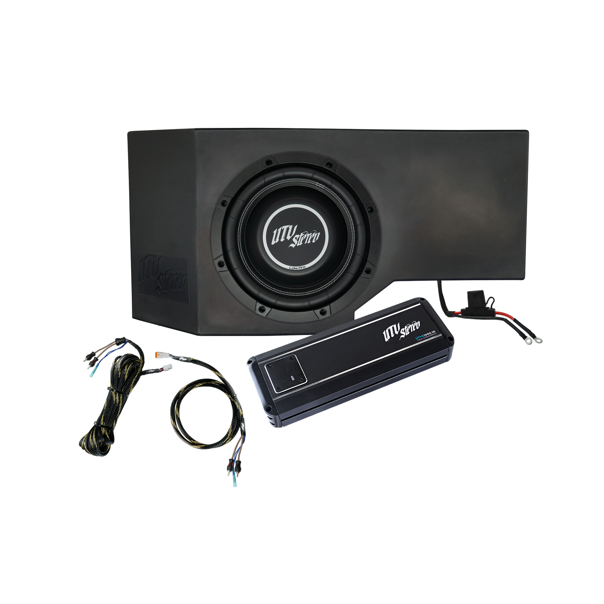 Can-Am® Defender 1000W Single Passenger Side 10" Subwoofer Kit | UTVS-DEF-SUB-1000-PASS Dunes 2 Dezert SXS