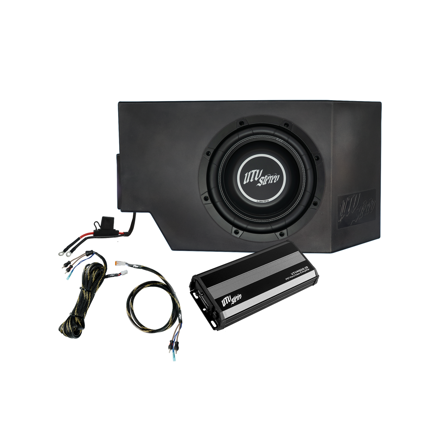 Can-Am® Defender 500W Single Driver Side 10" Subwoofer Kit | UTVS-DEF-SUB-500-DRIVER Dunes 2 Dezert SXS