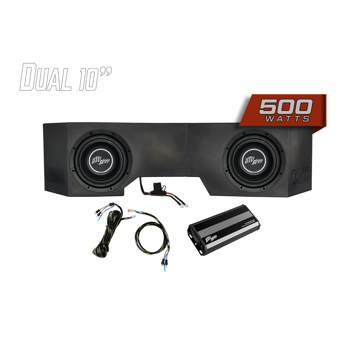 Can-Am® Defender 500W Dual 10" Subwoofer Kit | UTVS-DEF-SUB-500-2 Dunes 2 Dezert SXS