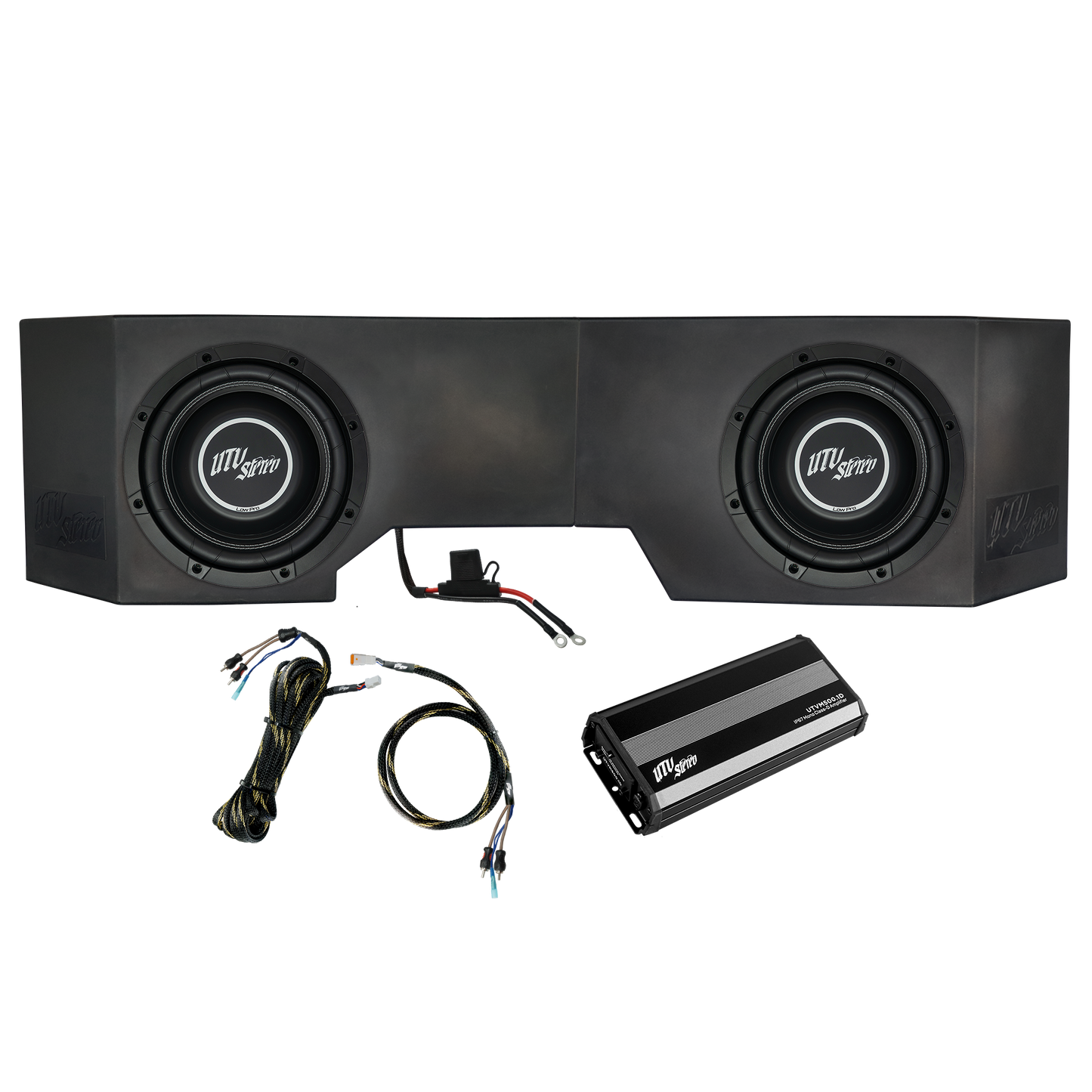 Can-Am® Defender 500W Dual 10" Subwoofer Kit | UTVS-DEF-SUB-500-2 Dunes 2 Dezert SXS