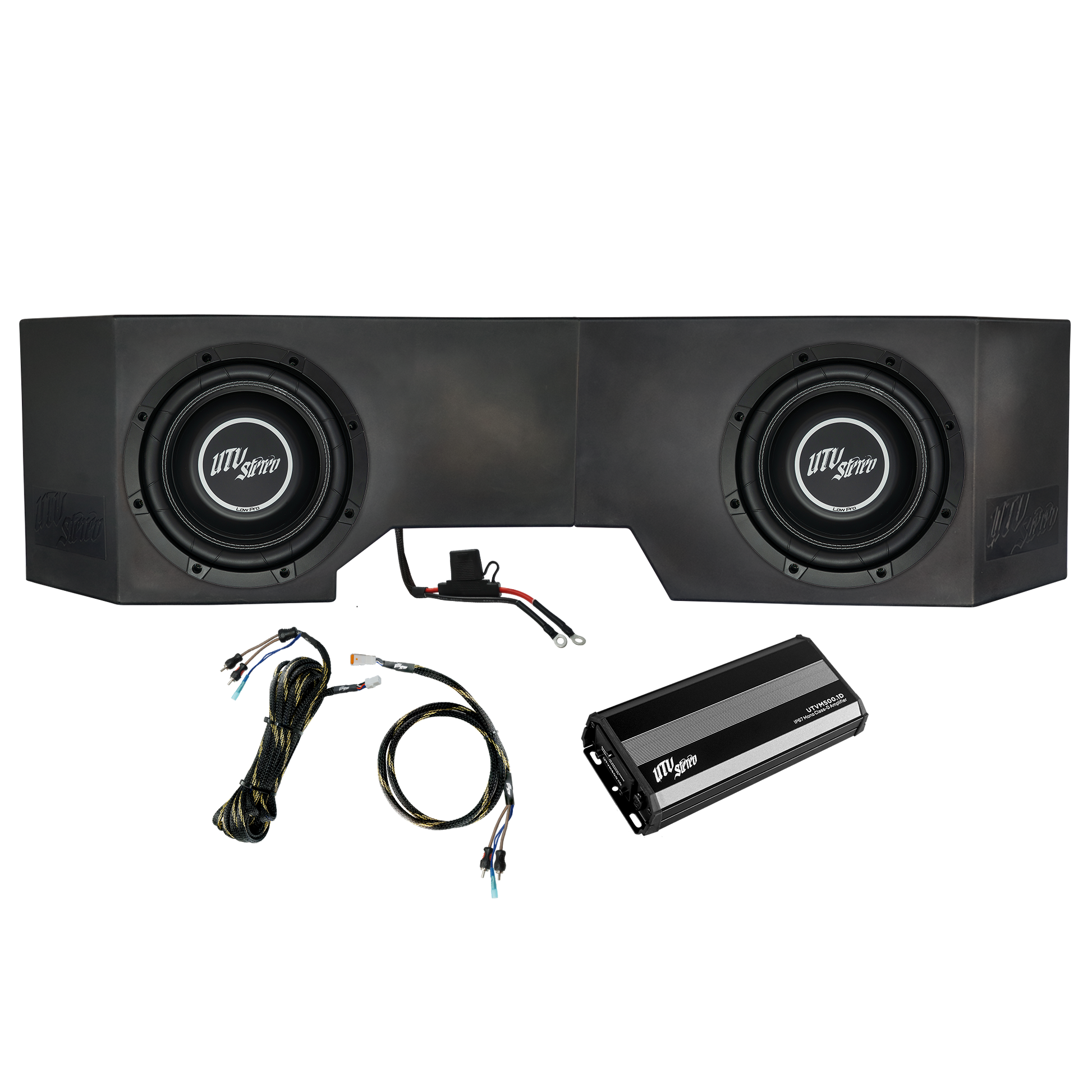 Can-Am® Defender 500W Dual 10" Subwoofer Kit | UTVS-DEF-SUB-500-2 Dunes 2 Dezert SXS