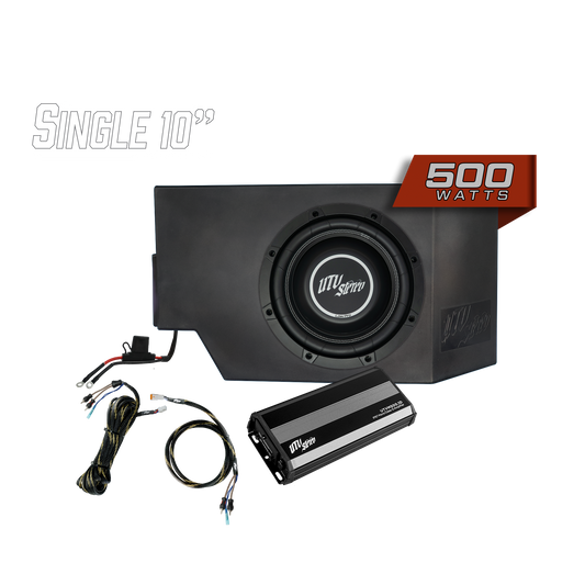 Can-Am® Defender 500W Single Driver Side 10" Subwoofer Kit | UTVS-DEF-SUB-500-DRIVER Dunes 2 Dezert SXS