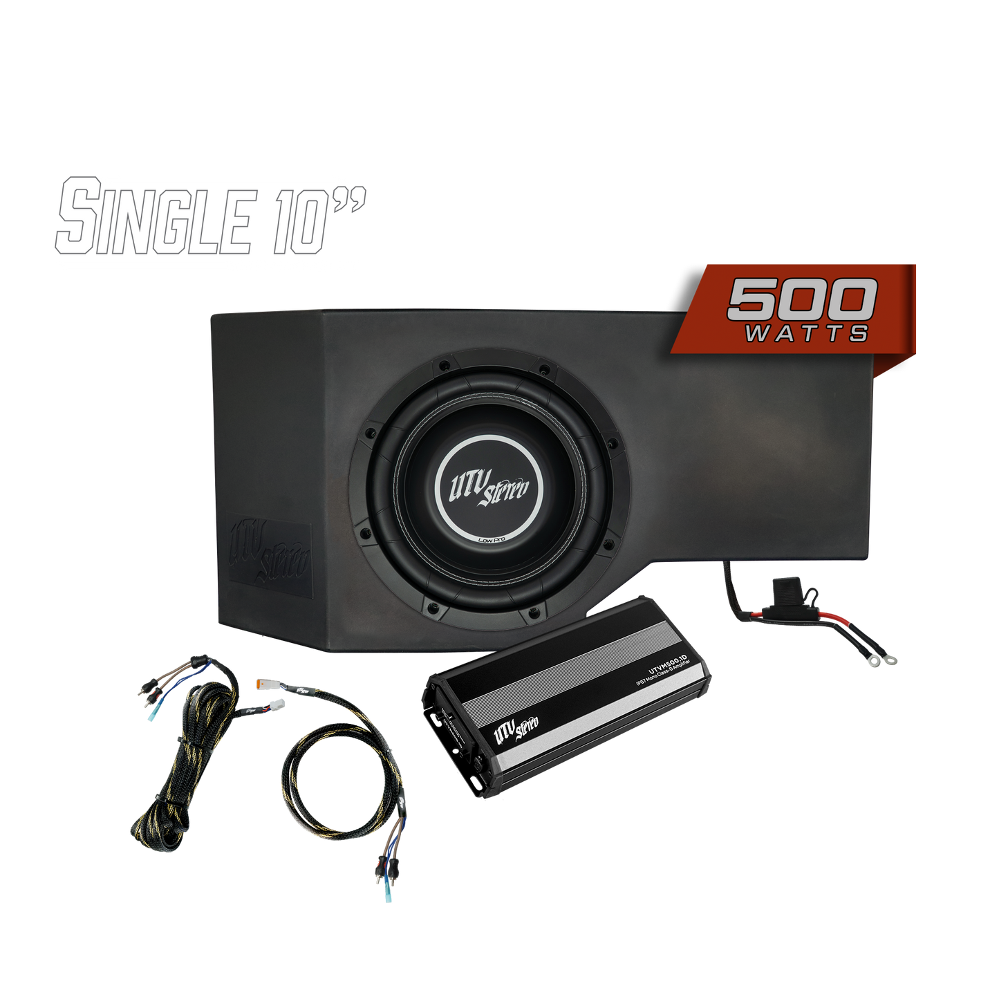 Can-Am® Defender 500W Single Passenger Side 10" Subwoofer Kit | UTVS-DEF-SUB-500-PASS Dunes 2 Dezert SXS