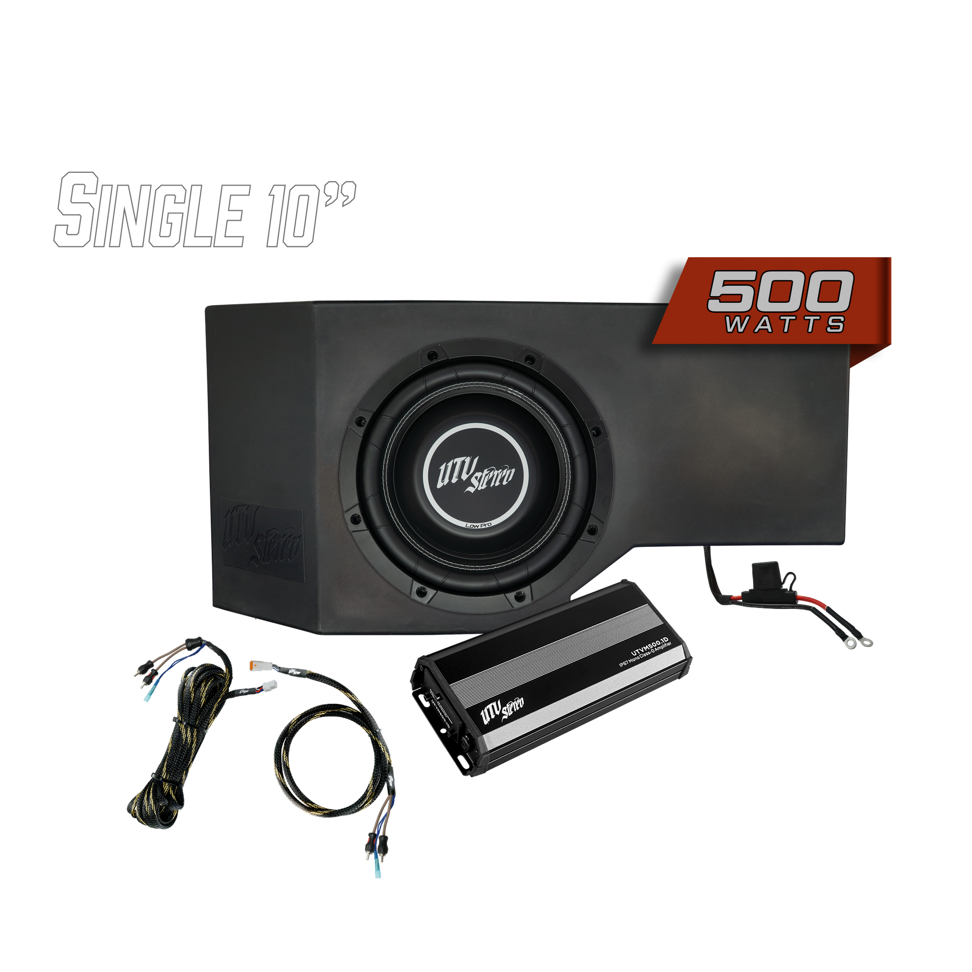 Can-Am® Defender 500W Single Passenger Side 10" Subwoofer Kit | UTVS-DEF-SUB-500-PASS Dunes 2 Dezert SXS