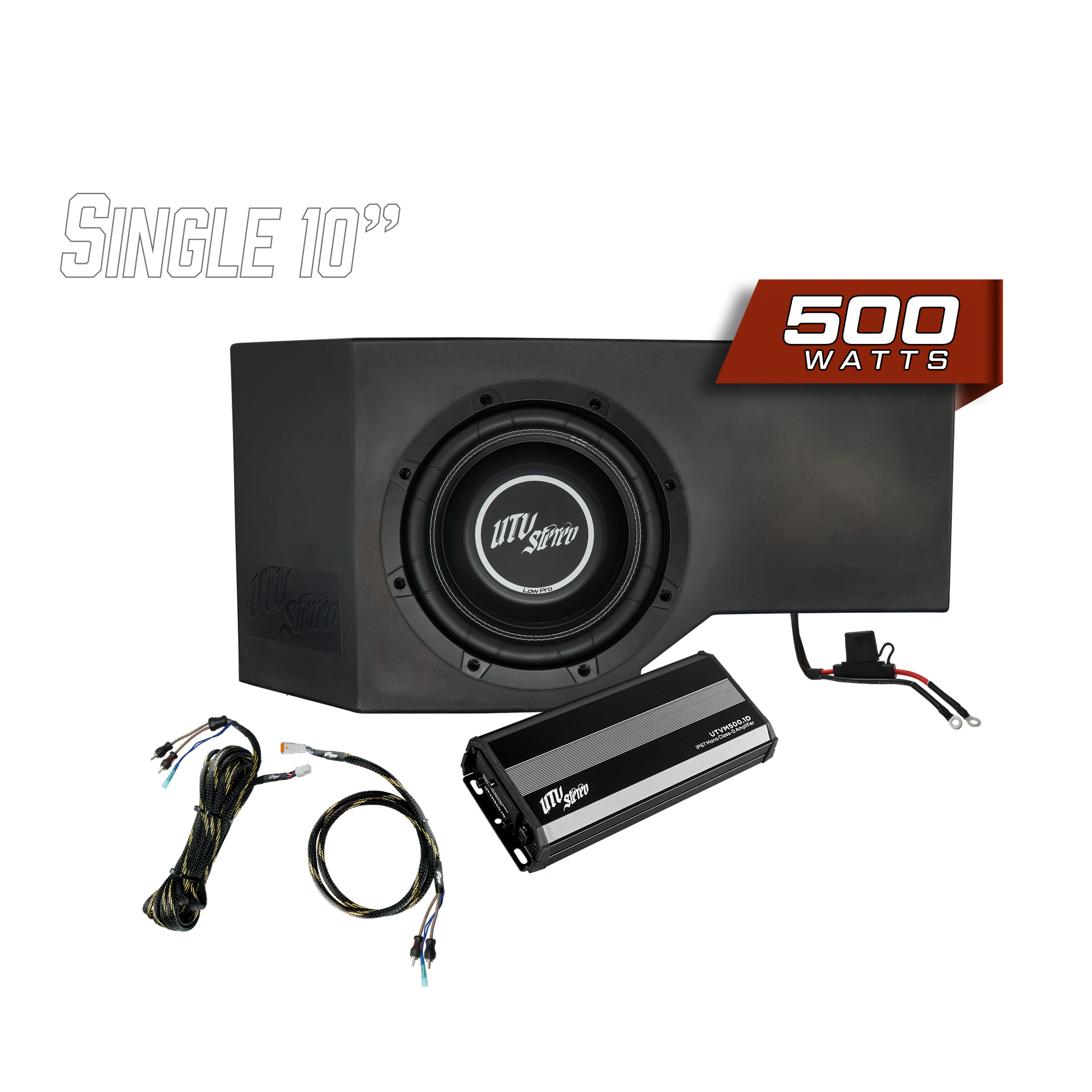 Can-Am® Defender 500W Single Passenger Side 10" Subwoofer Kit | UTVS-DEF-SUB-500-PASS Dunes 2 Dezert SXS