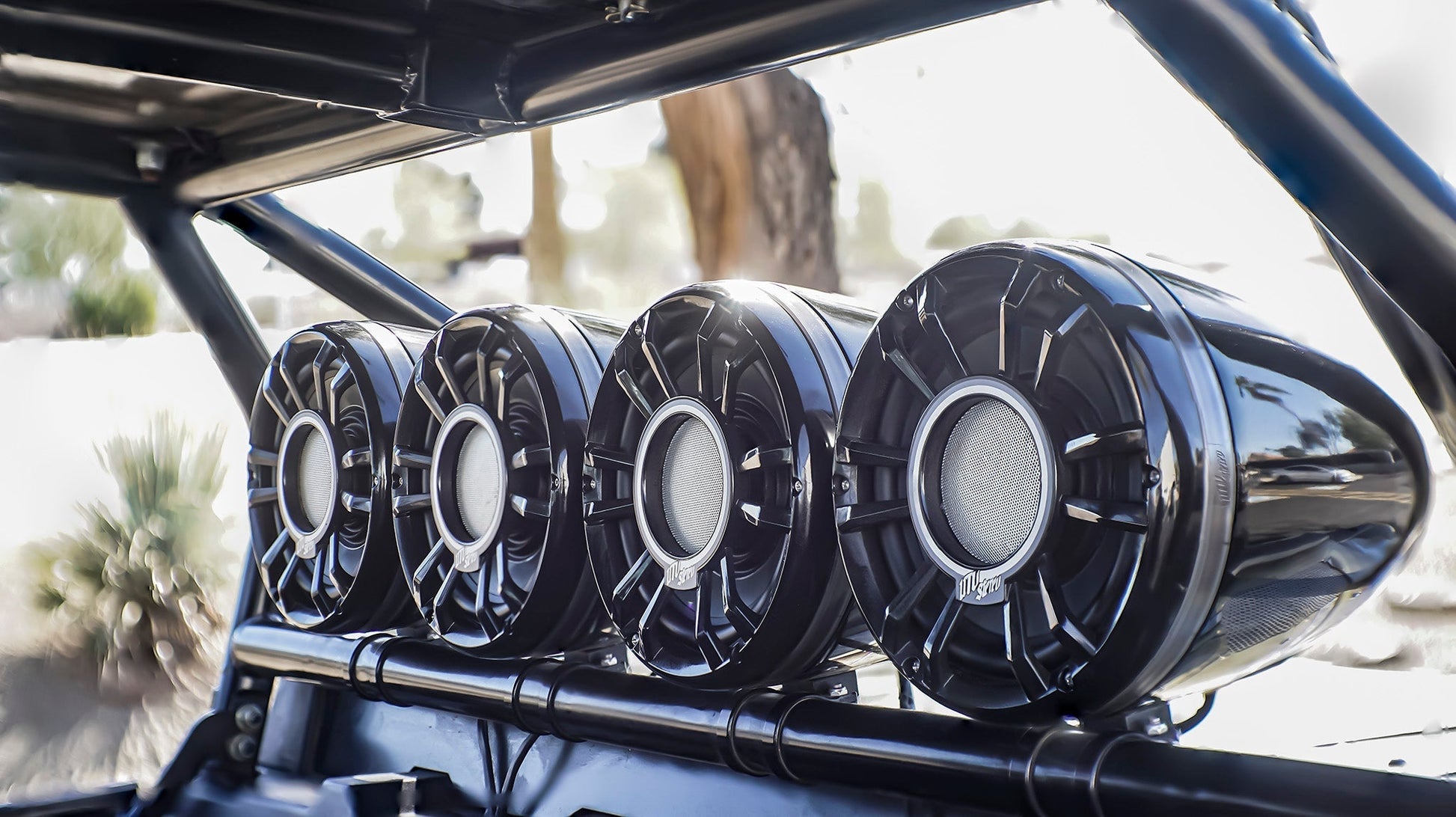 Elite Series 8" Compression Horn Speakers (Pair) | UTVS-E84 Dunes 2 Dezert SXS