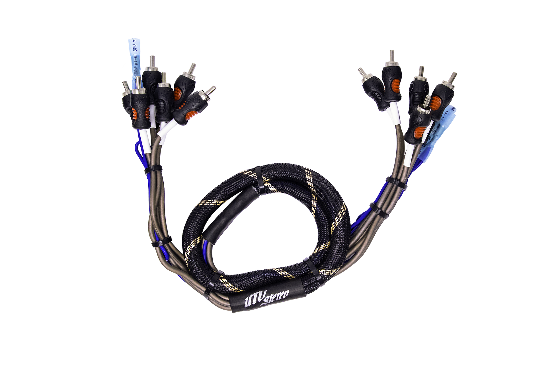UTV Stereo 6-Channel RCA Harness - Front, Rear, Subwoofer, + Remote | UTVS-HARN-RCA-3 Dunes 2 Dezert SXS