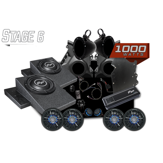 Can-Am® Maverick R Signature Series Stage 6 Stereo Kit | UTVS-R-S6-S Dunes 2 Dezert SXS