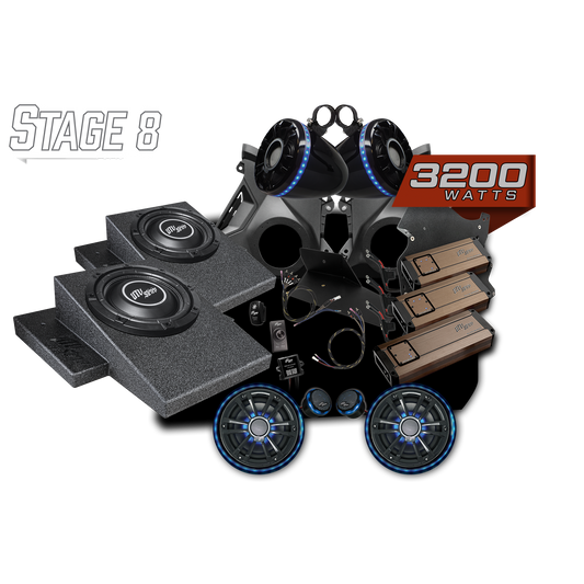 Can-Am® Maverick R Elite Series Stage 8 Stereo Kit | UTVS-R-S8-E Dunes 2 Dezert SXS
