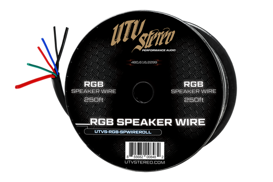 6 Conductor RGB Speaker Wire - 50' | UTVS-RGB-SPWIRE-50 Dunes 2 Dezert SXS