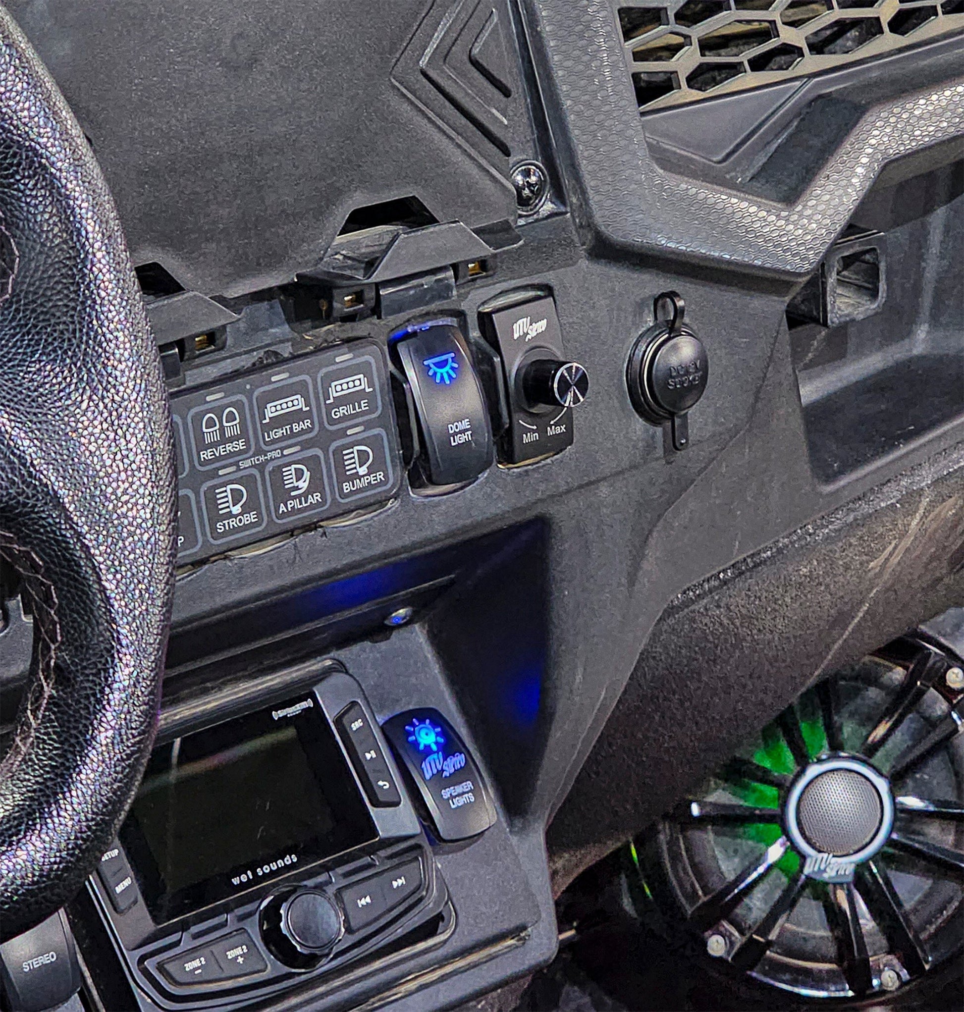 Rocker Switch Bass Knob | UTVS-RKR-BASS-KNOB Dunes 2 Dezert SXS