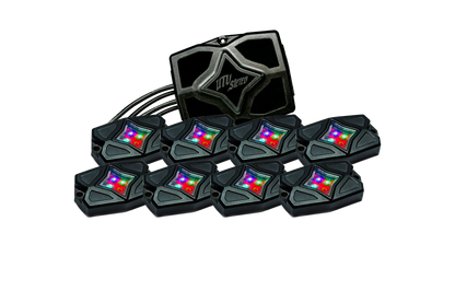 RGBW Rock Light Kit - 8pcs | UTVS-RLKIT8 Dunes 2 Dezert SXS