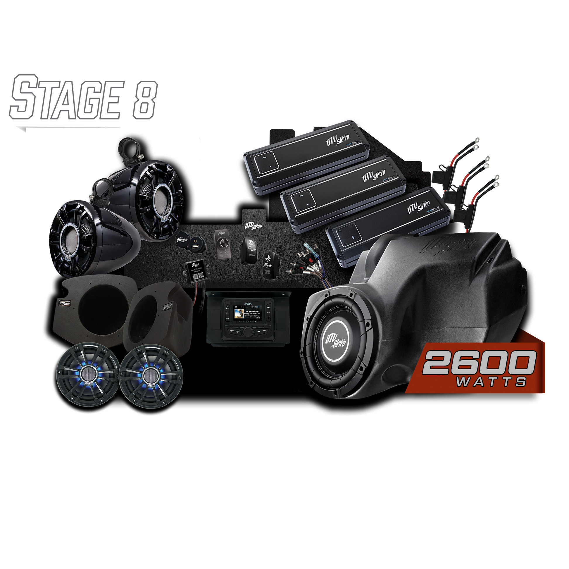 RZR® Signature Series Stage 8 Stereo Kit | UTVS-RZR-S8-S Dunes 2 Dezert SXS