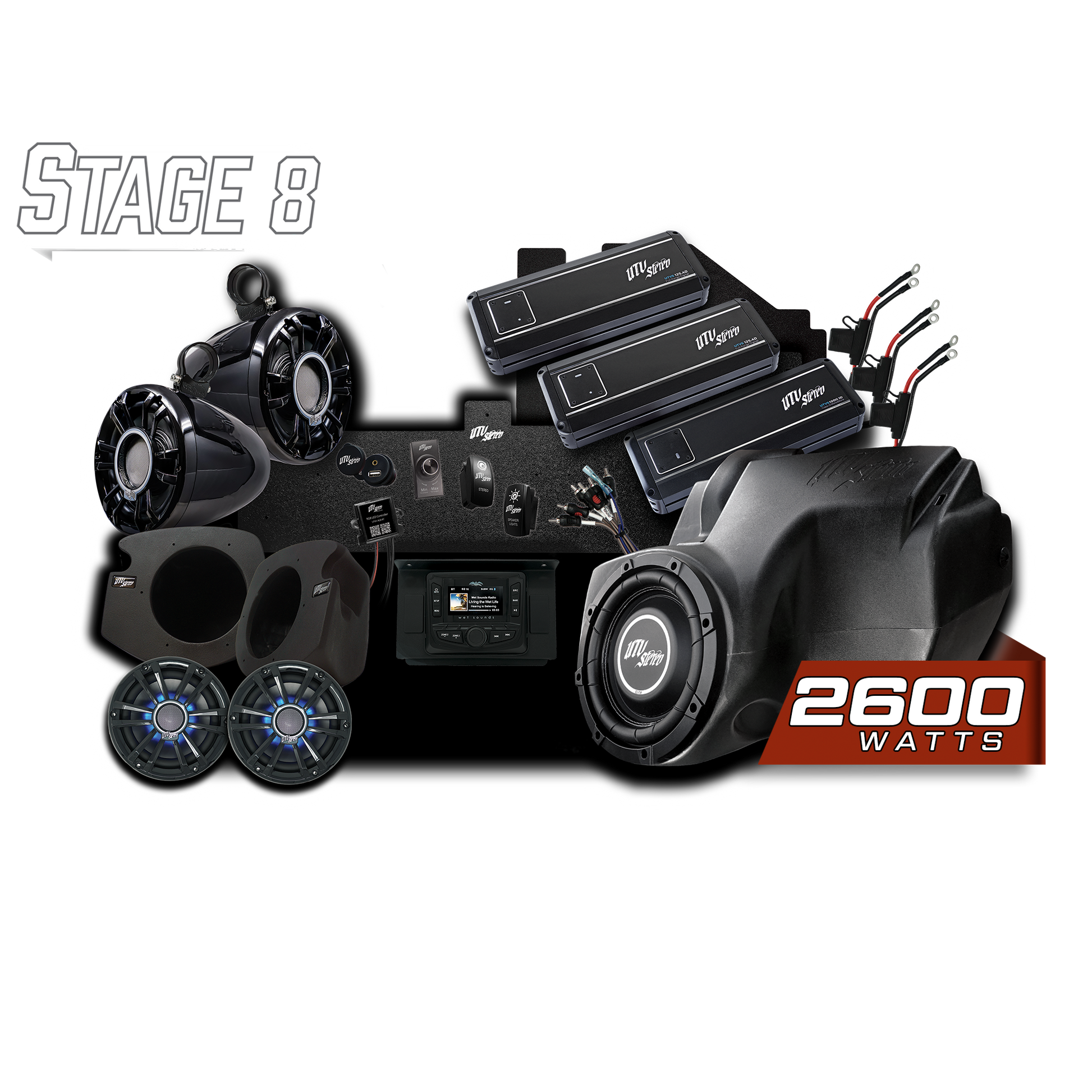 RZR® Signature Series Stage 8 Stereo Kit | UTVS-RZR-S8-S Dunes 2 Dezert SXS