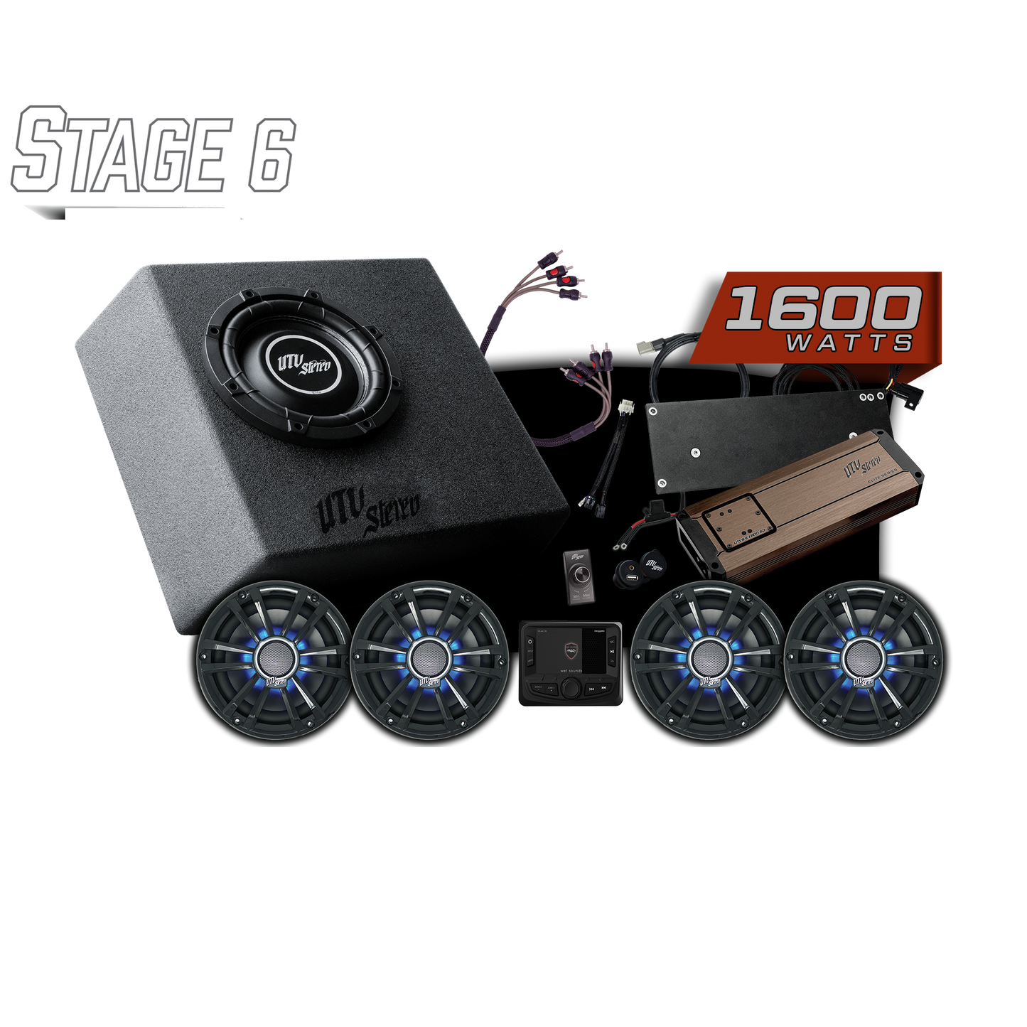Speed UTV®  Elite Series Stage 6 Stereo Kit | UTVS-SPD-S6-E Dunes 2 Dezert SXS