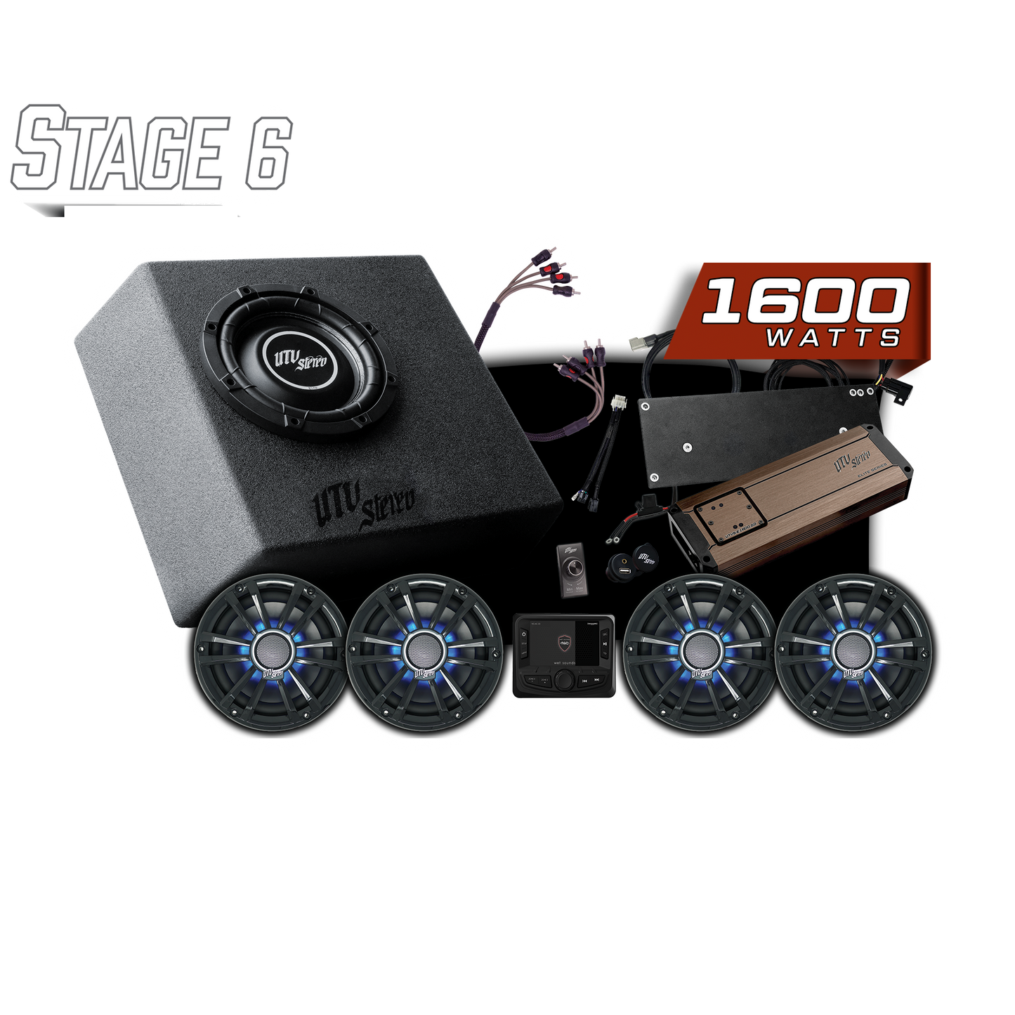 Speed UTV®  Elite Series Stage 6 Stereo Kit | UTVS-SPD-S6-E Dunes 2 Dezert SXS