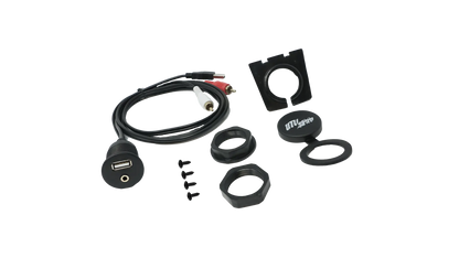 USB & Auxiliary Flush Mount Adapter for Source Units | UTVS-USB/AUX-FLMT Dunes 2 Dezert SXS