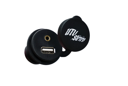 USB & Auxiliary Flush Mount Adapter for Source Units | UTVS-USB/AUX-FLMT Dunes 2 Dezert SXS