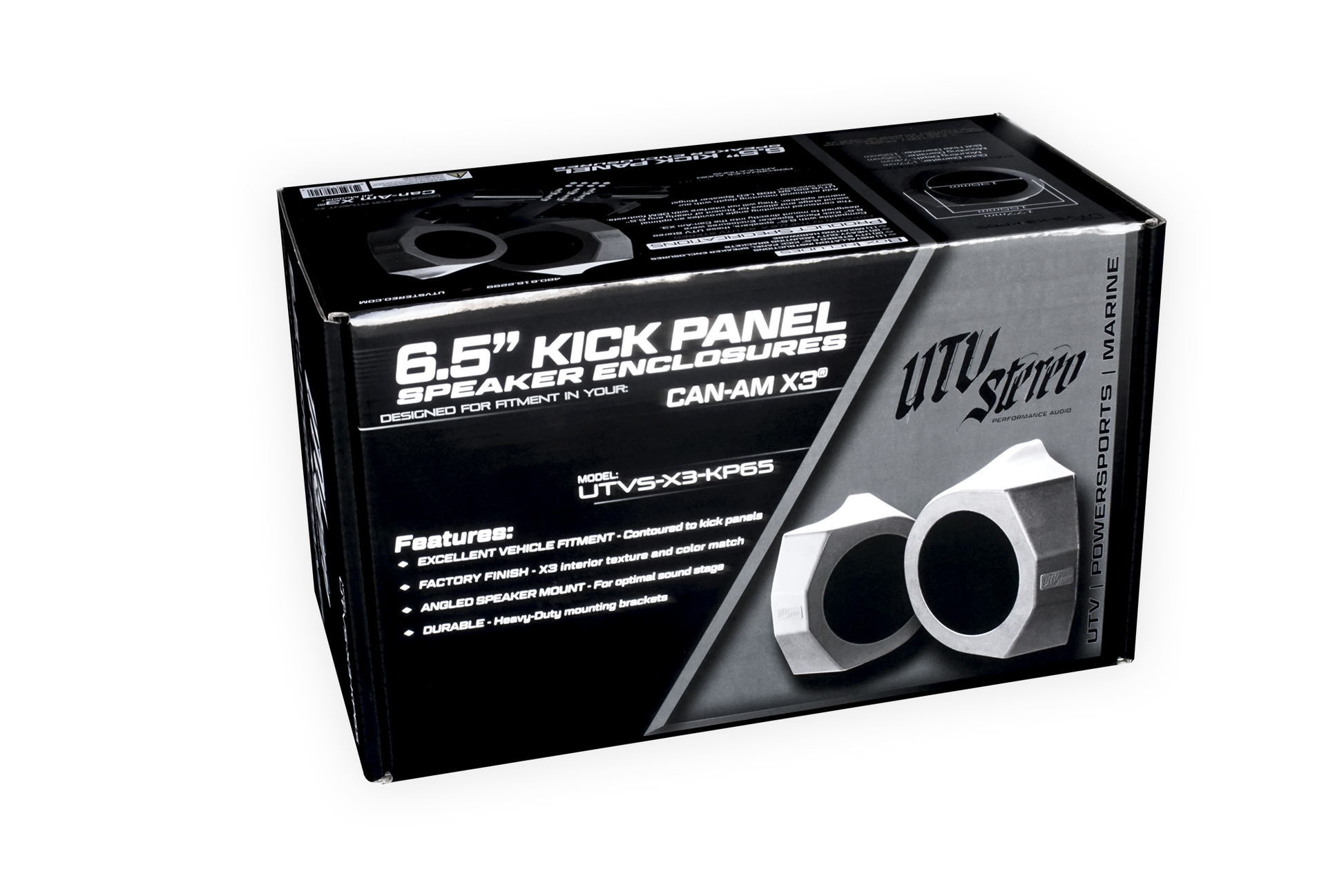 Can-Am® X3 6.5" Kick Panel Speaker Enclosures | UTVS-X3-KP65 Dunes 2 Dezert SXS