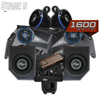 Can-Am® X3 Elite Series Stage 6 Stereo Kit | UTVS-X3-S6-E Dunes 2 Dezert SXS