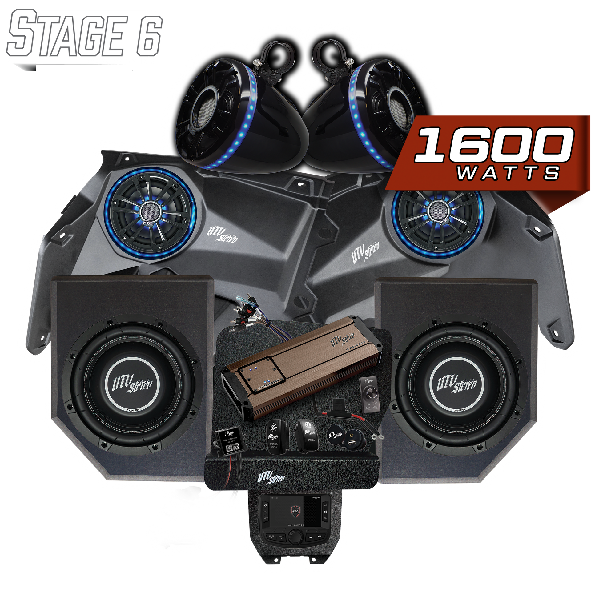 Can-Am® X3 Elite Series Stage 6 Stereo Kit | UTVS-X3-S6-E Dunes 2 Dezert SXS