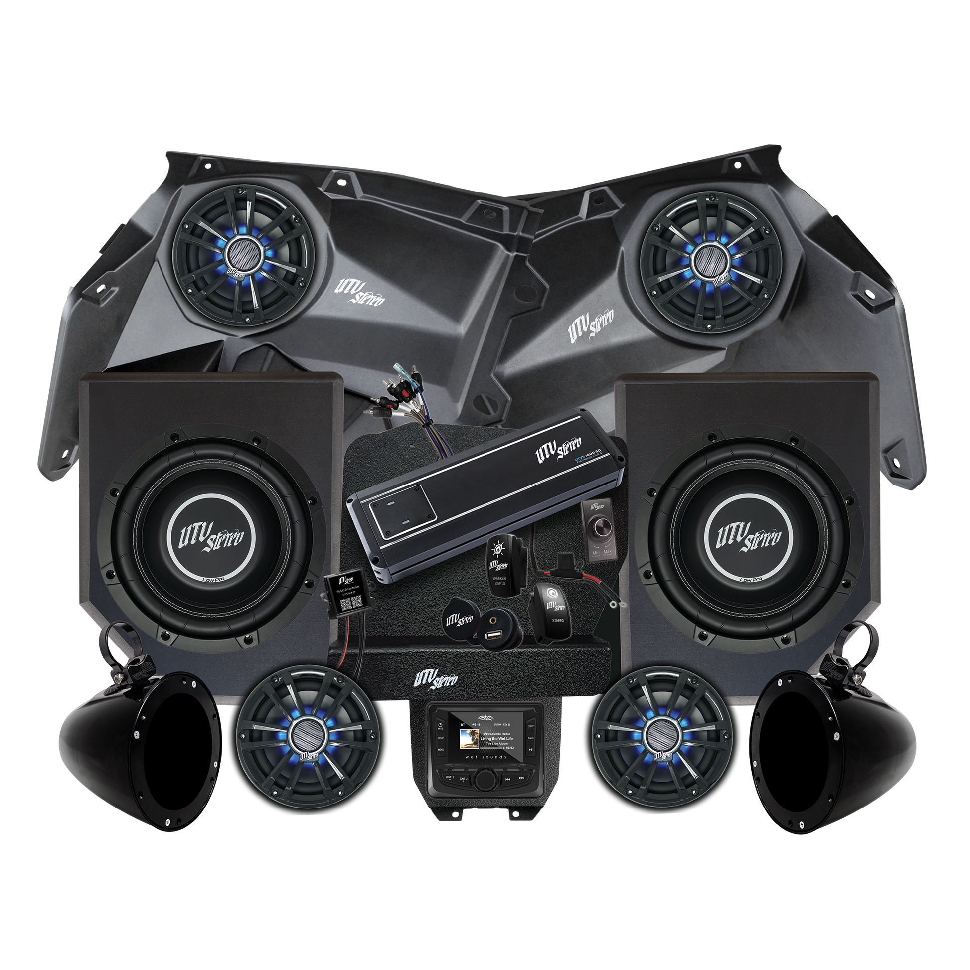 Can-Am® X3 Signature Series Stage 6 Stereo Kit |  UTVS-X3-S6-S Dunes 2 Dezert SXS