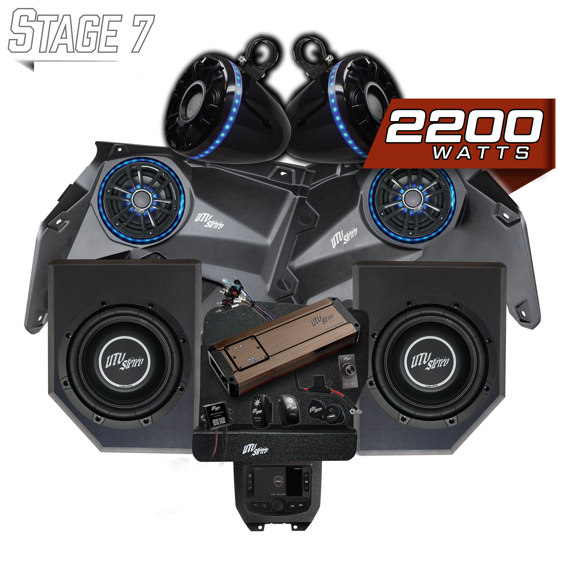Can-Am® X3 Elite Series Stage 7 Stereo Kit | UTVS-X3-S7-E Dunes 2 Dezert SXS