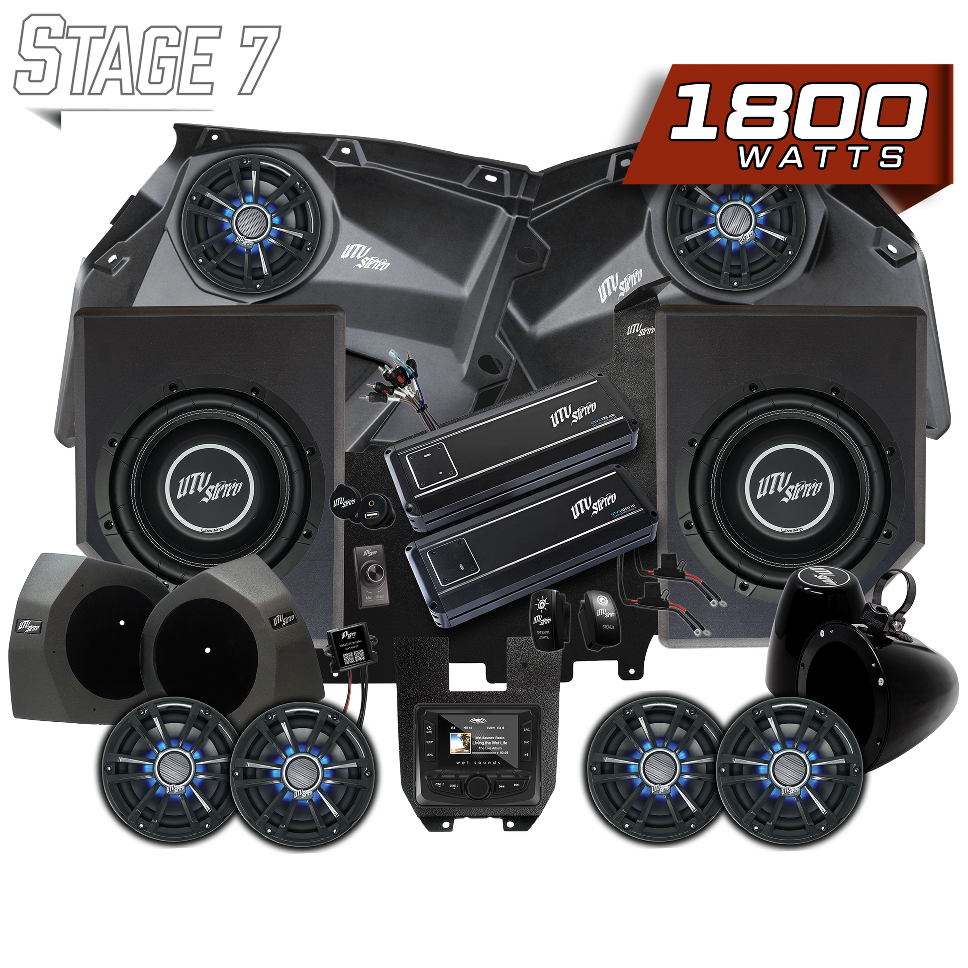 Can-Am® X3 Signature Series Stage 7 Stereo Kit | UTVS-X3-S7-S Dunes 2 Dezert SXS