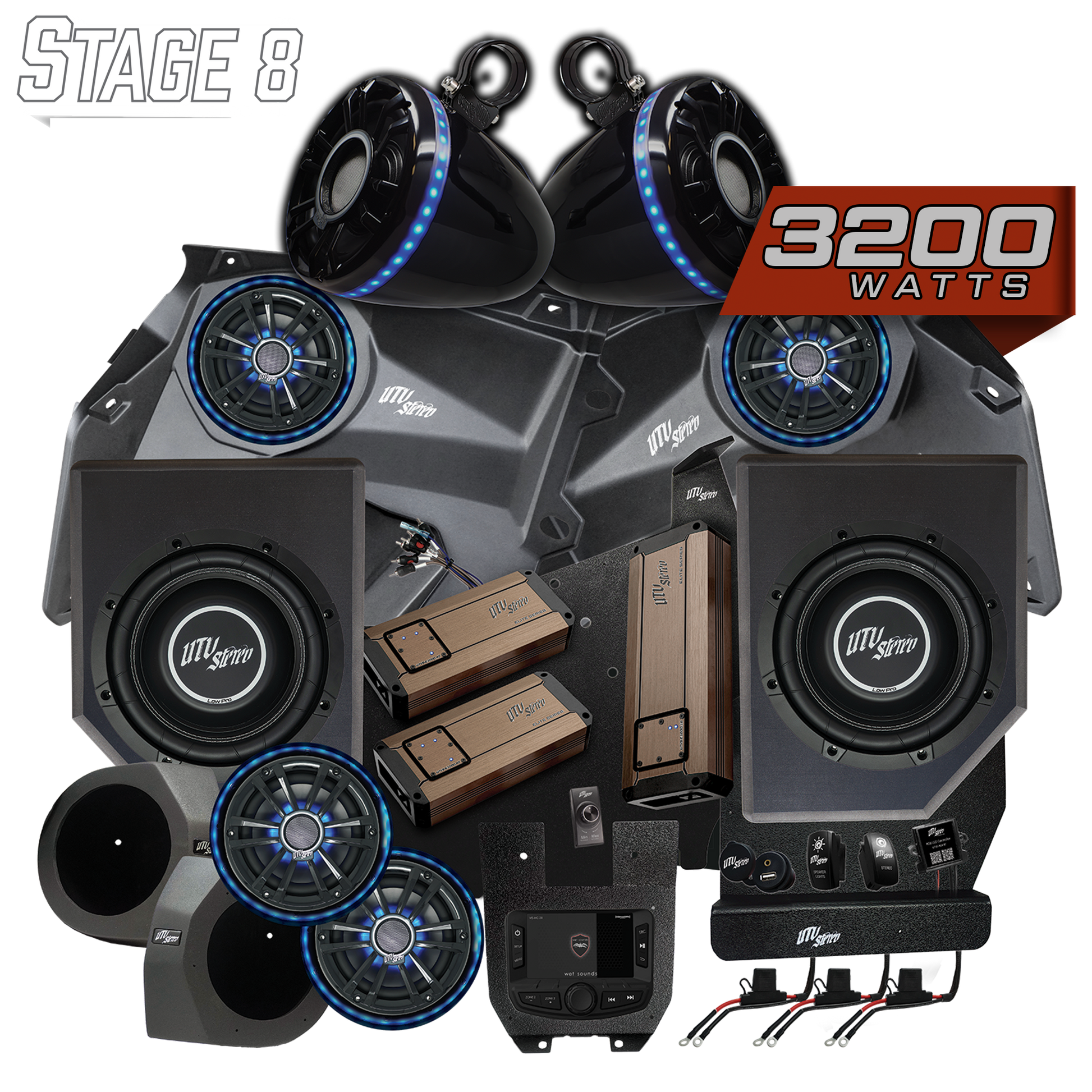 Can-Am® X3 Elite Series Stage 8 Stereo Kit | UTVS-X3-S8-E Dunes 2 Dezert SXS